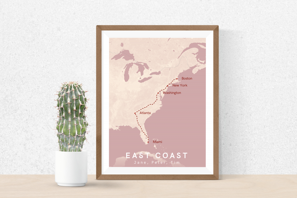 create your own travel map